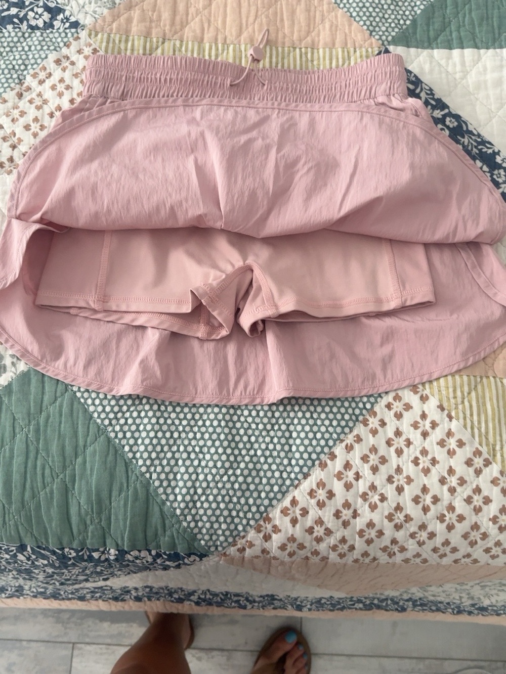 Yogalicious Light Pink Active Skort with Inner Shorts